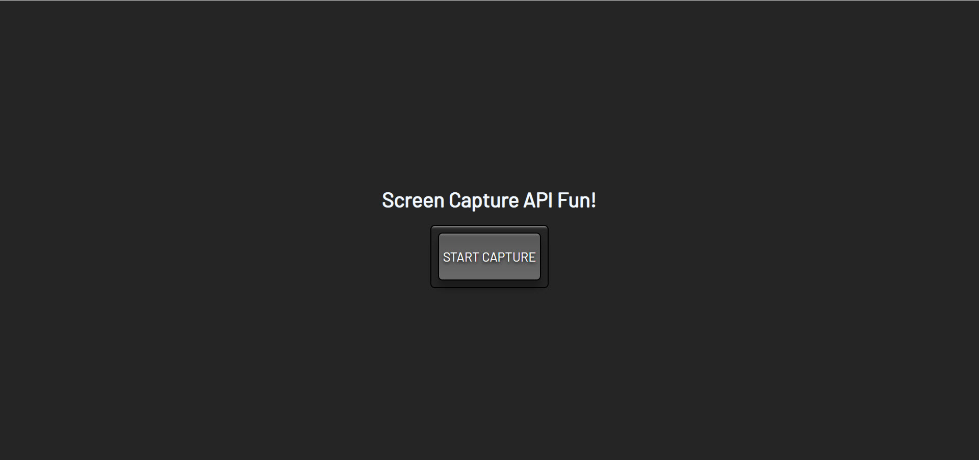 TypeScript | Screen Capture API